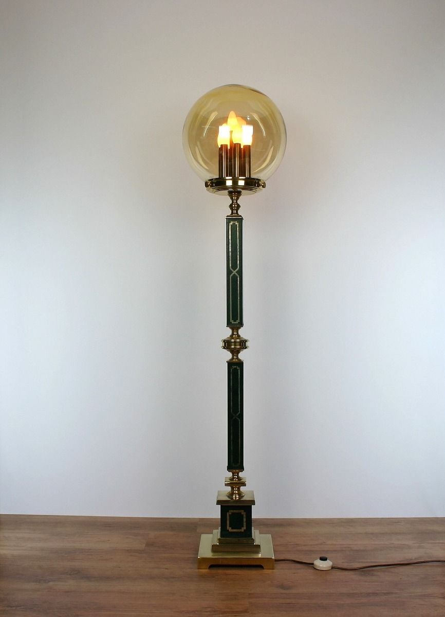 JJ Adnet Vloerlamp | Jacques Adnet | Jaren 30 | Glas