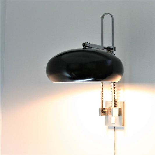 Bauhaus stijl chromen wandlamp | Metaal