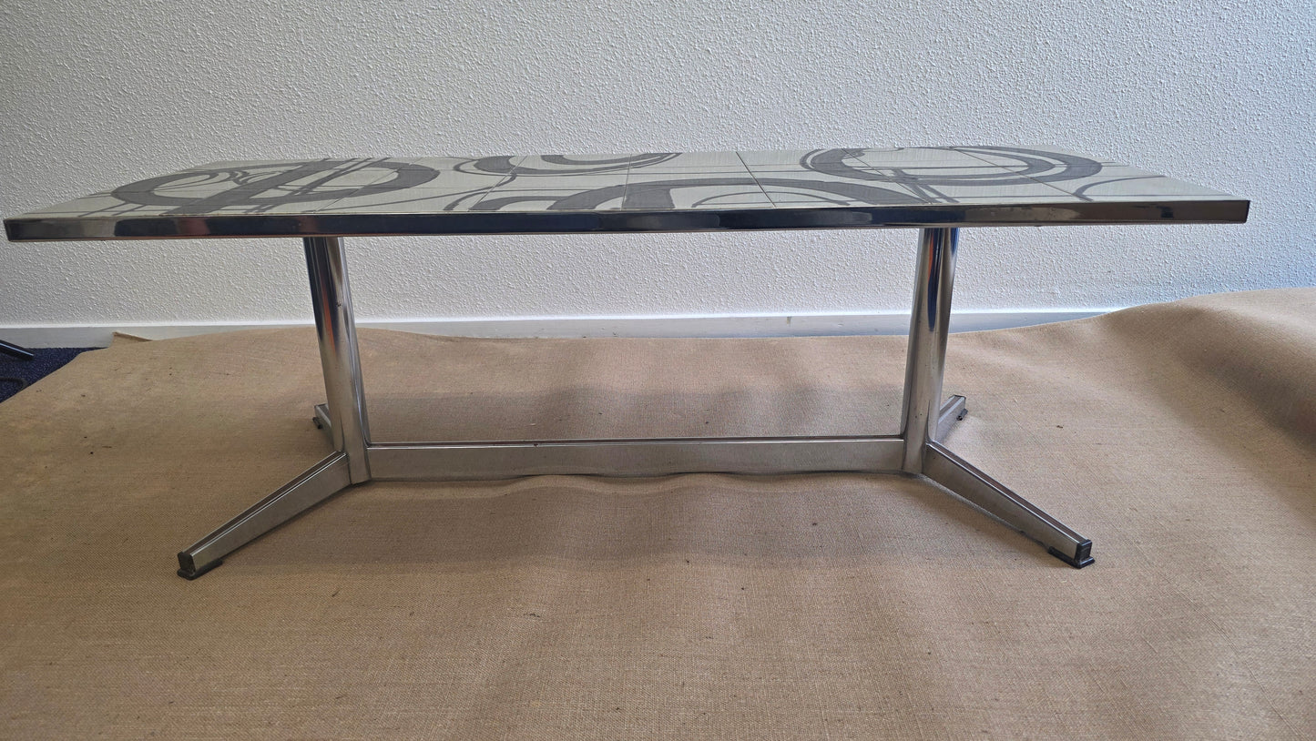 Vintage keramische salontafel | België, jaren 60–70 - M003