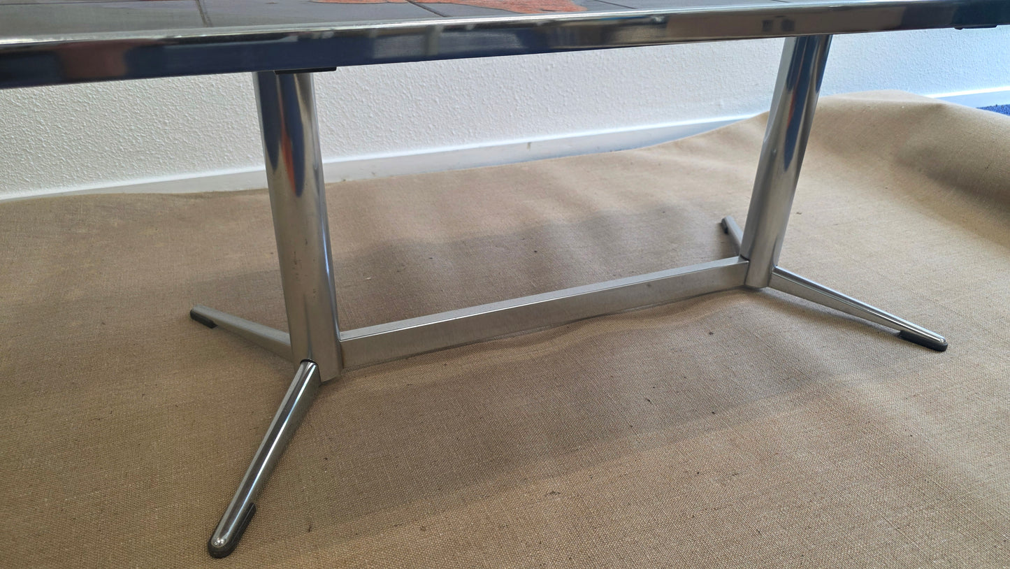 Vintage ADRI Belgique keramische tegelsalontafel – jaren 60/70 - M002