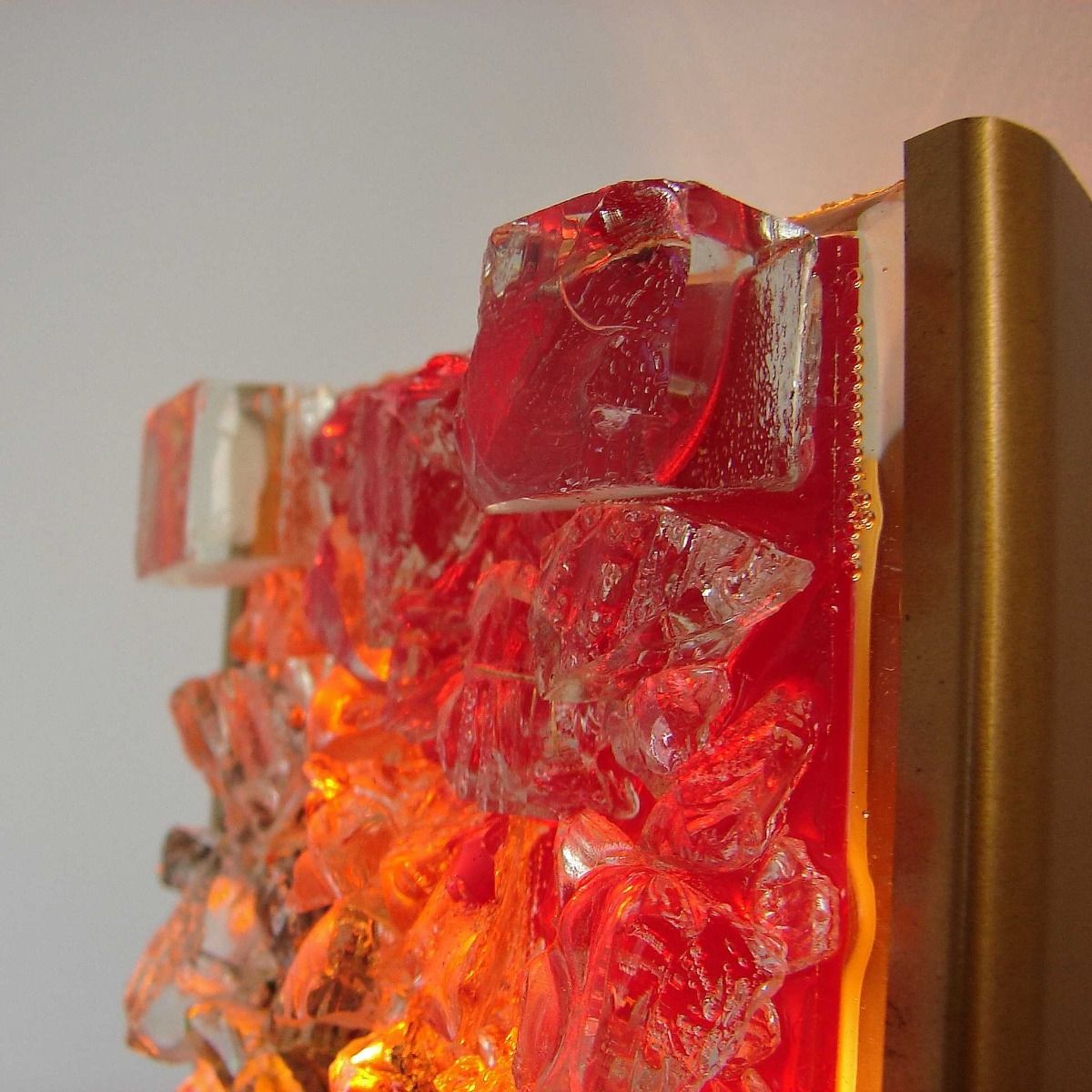 Gebrüder Cosack - GECOS Wandlamp | Gebrüder Cosack | Jaren 60 | Glas | Gefused