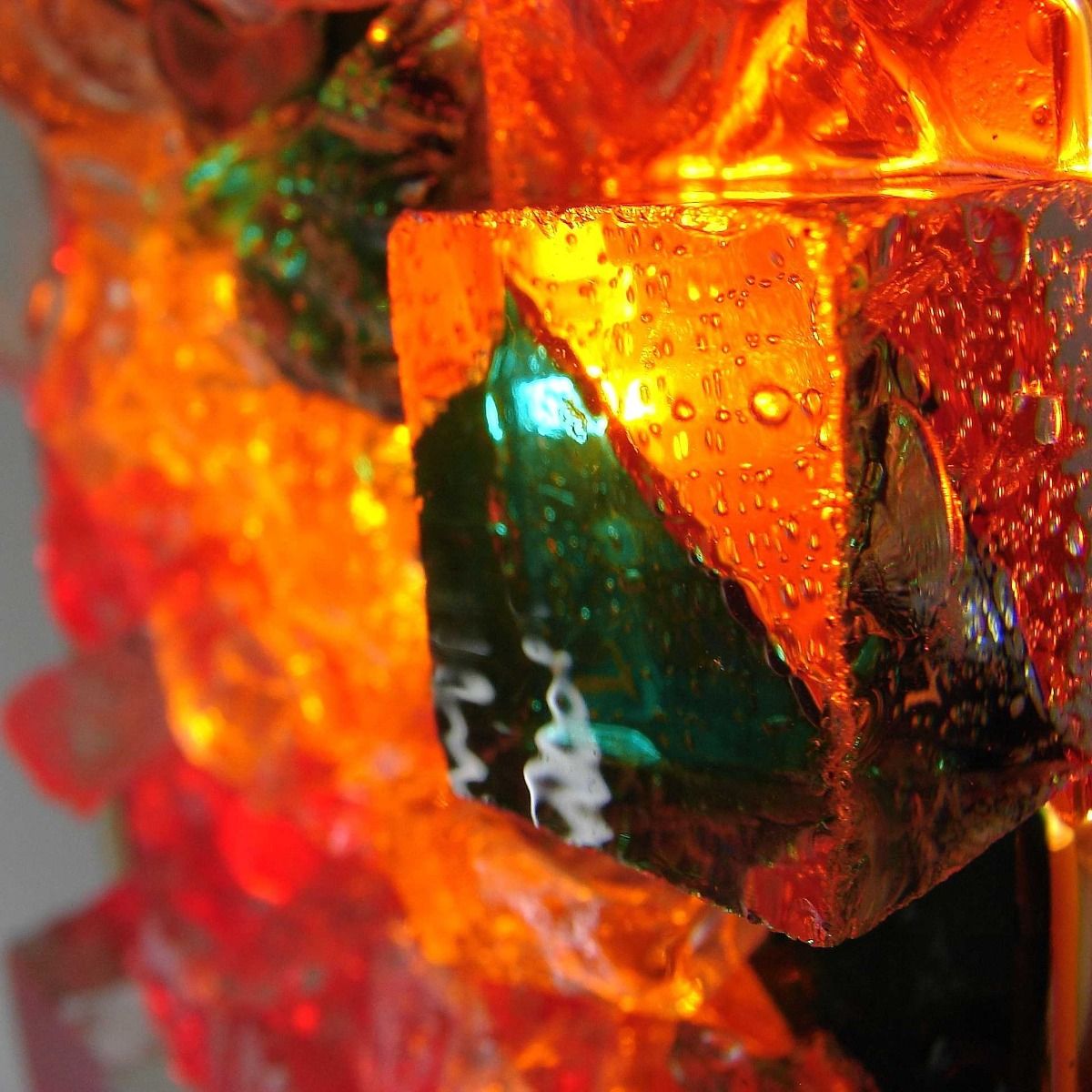 Gebrüder Cosack - GECOS Wandlamp | Gebrüder Cosack | Jaren 60 | Glas | Gefused