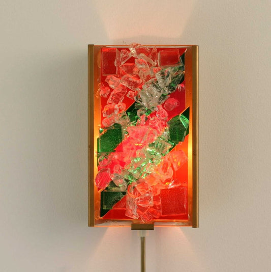 Gebrüder Cosack - GECOS Wandlamp | Gebrüder Cosack | Jaren 60 | Glas | Gefused