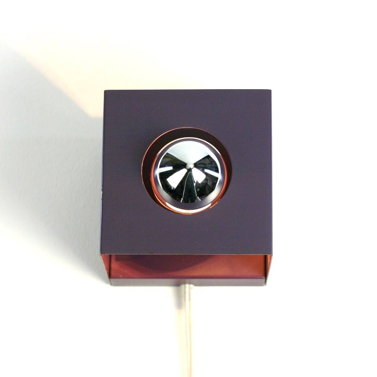 Wandlamp | Jaren 70 | Metaal | Gelakt