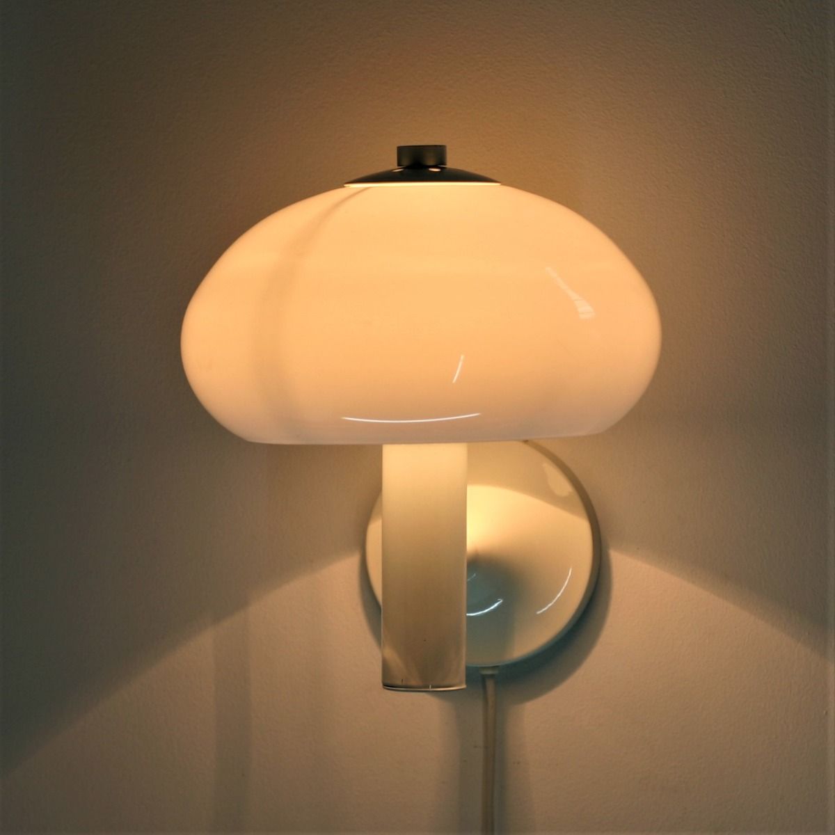 Paddenstoel Wandlamp | Jaren 70 - 80 | Metaal