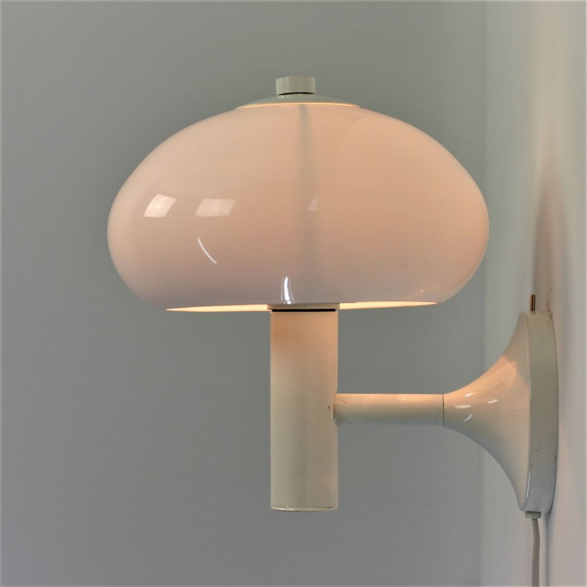 Paddenstoel Wandlamp | Jaren 70 - 80 | Metaal