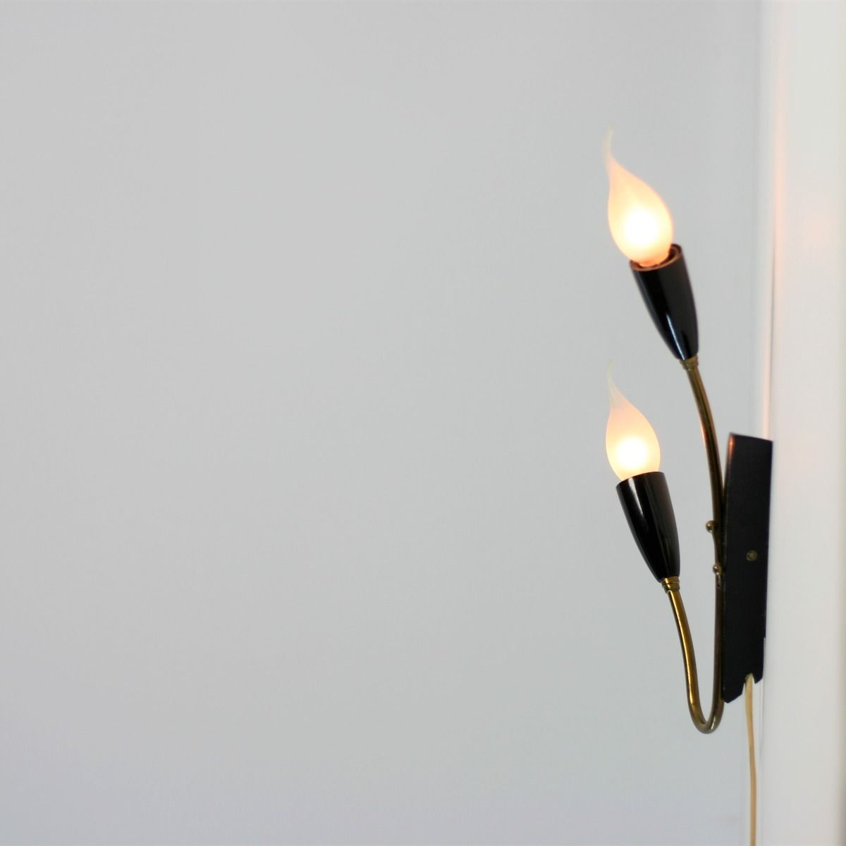 Wandlamp | jaren 40 | Messing