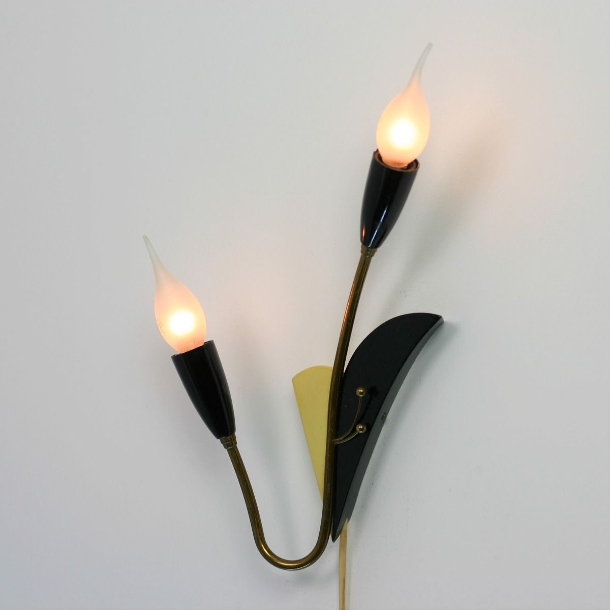 Wandlamp | jaren 40 | Messing