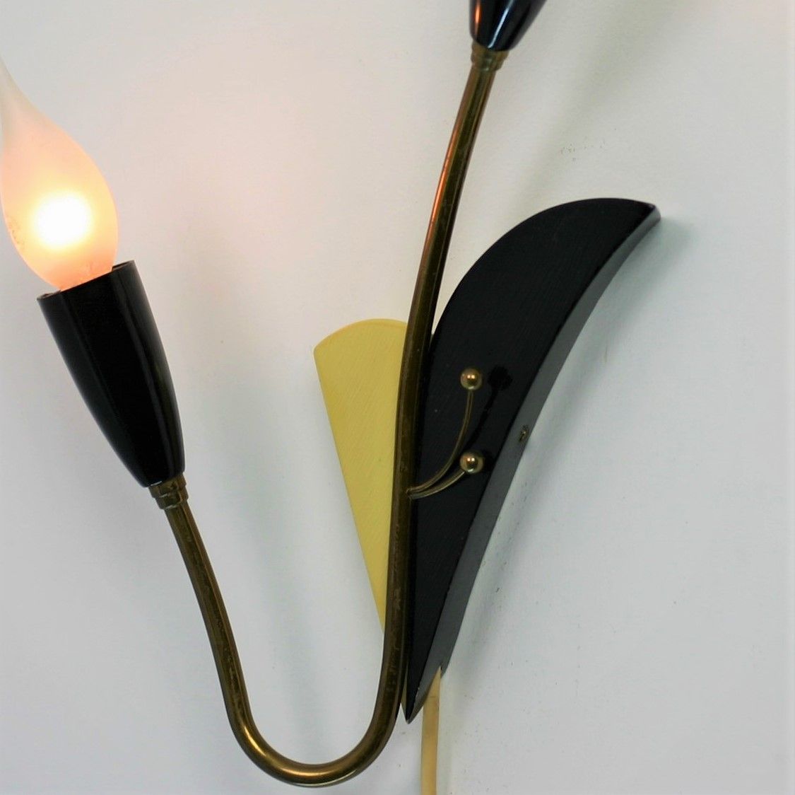 Wandlamp | jaren 40 | Messing