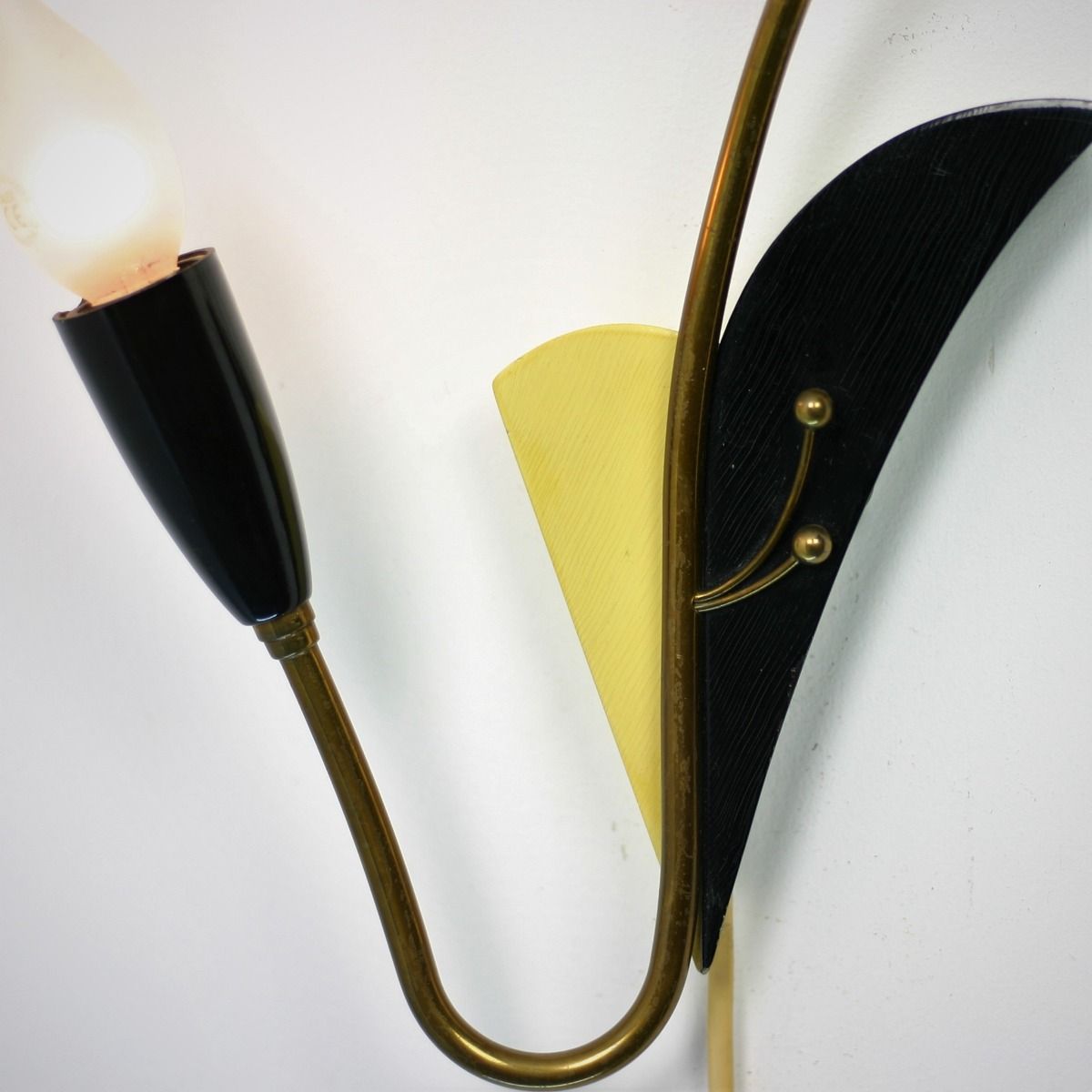 Wandlamp | jaren 40 | Messing